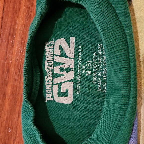 Plants vs. Zombies Garden Warfare 2 Green Tee for Boy Size M (8) - Picture 3 of 4